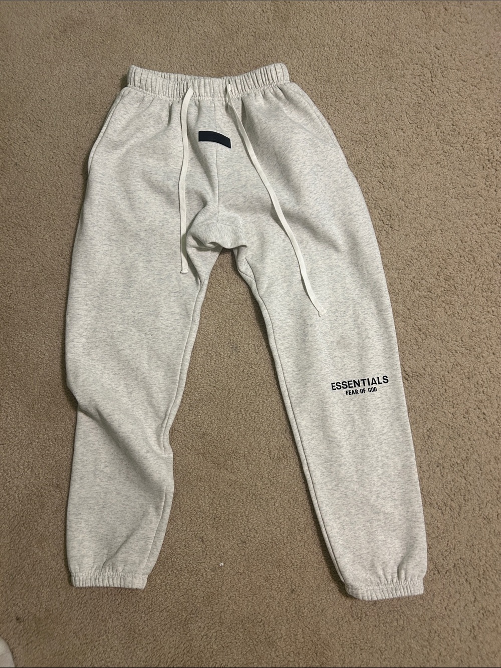 Essentials light oatmeal sweats